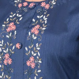 Dollar Missy Blue Embroidered Straight Kurta image 5