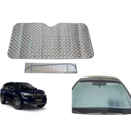 Auto Pearl F288 Dashboard Sun Shade Cover with Suction Cup for Mahindra XUV 700 (Grey)-picture-20