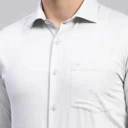 Monte Carlo Light Green Cotton Regular Fit Checks Shirt image 5