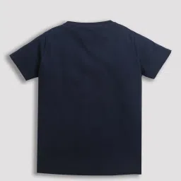 Zip Zap Zoop Boys Navy Blue & Sky Blue Regular Fit Printed T-Shirt - Pack of 2 image 5