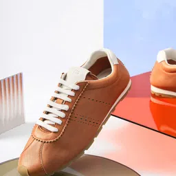 HEEL YOUR SOLE Women Lace-Ups Leather Sneakers-image-43