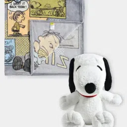 MiArcus Peanuts Baby New Born Essentials Gift Set Hamper Including Blanket & Snoopy Toy-picture-15