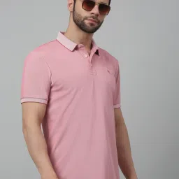Cantabil Pink Regular Fit Polo T-Shirt image 5