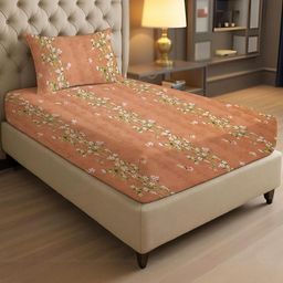 IVAZA Orange Geometric 1000 Polyester Single-picture-44
