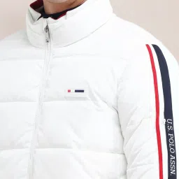 U.S. Polo Assn. White Regular Fit Quilted Jacket image 5