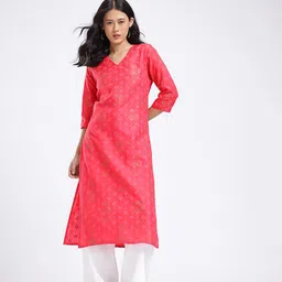 Anouk Rustic Floral Printed Kurta image 5