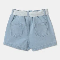 R&B Kids Dark Blue Embroidery Regular Fit Denim Shorts image 2