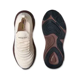 Neemans Men's Begin Walk Glide Ivory Casual Sneakers image 4