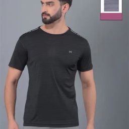 Force NXT Black & Grey Regular Fit Sports T-Shirt - Pack Of 2-picture-4