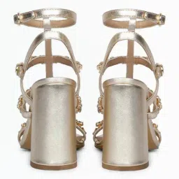 Saint G Women's Gretel Stone Gold Ankle Strap Sandals image 4