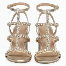 Saint G Women's Gretel Stone Gold Ankle Strap Sandals image 5