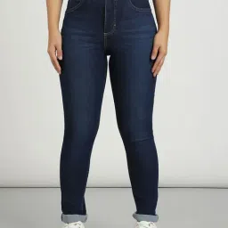 Lee Blue Skinny Fit High Rise Jeans-picture-45