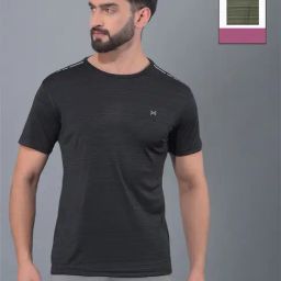 Force NXT Black & Green Regular Fit Sports T-Shirt - Pack Of 2-picture-4