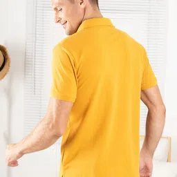 Lux Cozi Men Solid Polo Collar Slim Fit T-shirt image 2