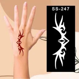 VOORKOMS Tribal Temporary Mehndi Stencils Creative Fun For Children-picture-42
