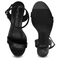 Tao Paris Flo Black Ankle Strap Stilettos image 3