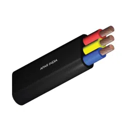 Apar Shakti 3x1.5 mm Multicore Flat Cable 3 Core Cu-Flexible/XLPE/PVC Cores Touching-picture-34