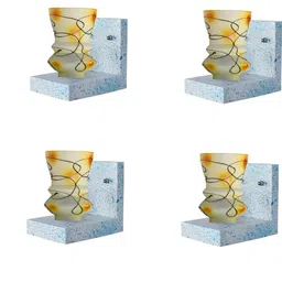 SOMIL Yellow Glass Cylinder Printed Wall Lamps-picture-18