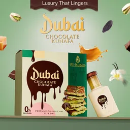 Al-Nuaim 4Pcs Amer Series Dubai Chocolate Kunafa Alcohol Free Attar - 9.9ml Each image 5
