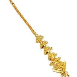 Mansi Jewl Point Gold-Plated Maang Tikka Head Jewellery-image-98
