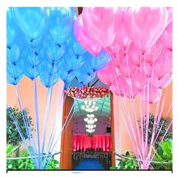 Bubble Trouble Metallic Latex Balloons With Ribbons Light Blue & Pink - Pack of 52-picture-44
