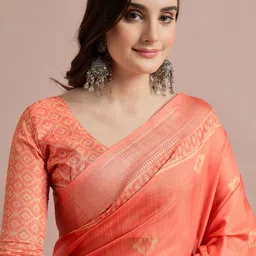 all about you Ethnic Motifs Zari Sungudi Saree image 4