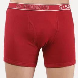 Sporto by Macho Men Pack Of 4 Outer Elasticated Trunks - Sprto_M1022-CH1-N1-Prt1-R1-S image 3