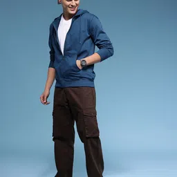 HERE&NOW Graphic Printed Pure Cotton Hooded Sweatshirt image 5