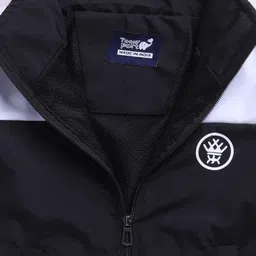 TOONYPORT Full Sleeves Cut & Sew Zipper Jacket - Black image 5