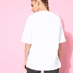 Powerpuff Girls by Kook N Keech Classic White Joyful Conversation Oversized Tshirt image 5