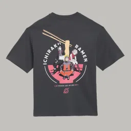 Free Authority Grey Loose Fit Printed T-Shirt image 5