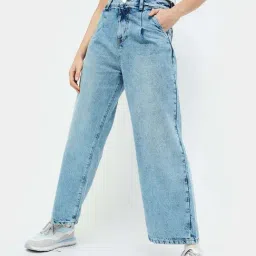 Ginger by Lifestyle Blue Cotton Low Rise Jeans-picture-35