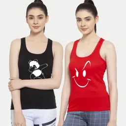 Friskers Multicolor Printed Camisole (Pack Of 2)-picture-39