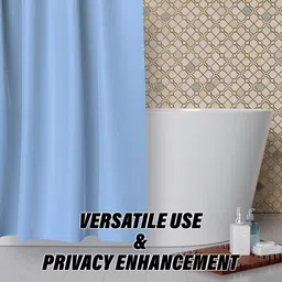 RUBOXA Blue & White Set of 2 Window Curtain image 5