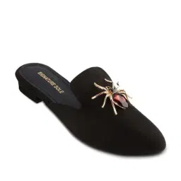 Signature Sole Women's Black Mule Shoes-picture-12