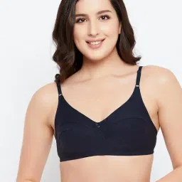 Clovia Navy Non-padded Bra-image-36