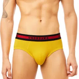 UNDRDAWG Mustard Regular Fit Briefs-image-3