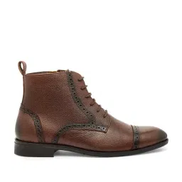 Teakwood Leathers Men's Brown Derby Boots-picture-33