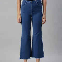showoffff SHOWOFF Casual Wide Leg High-Rise Blue Jeans-picture-26