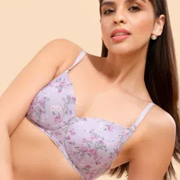 Enamor Purple Non-Wired Padded T-Shirt Bra image 5