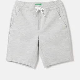 United Colors of Benetton Kids Grey Textured Shorts-picture-27