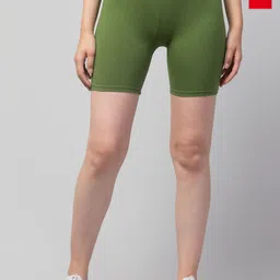 DRAXSTAR Women Pack of 2 Skinny Fit Low-Rise Cycling Sports Shorts-image-98