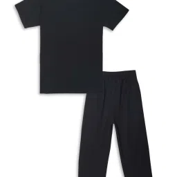Vimal Jonney Kids Yellow & Black Printed T-Shirt Set image 5