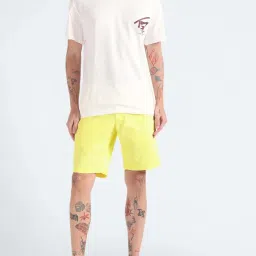 Tommy Hilfiger Yellow Tulip Regular Fit Shorts image 5