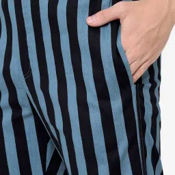 Urban Scottish Multicolored Regular Fit Striped Lounge Pants image 5