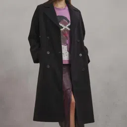 Vero Moda Black Regular Fit Coat image 4