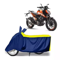 Auto Pearl Bike Cover for KTM 390 Duke (Yellow & Blue)-picture-12