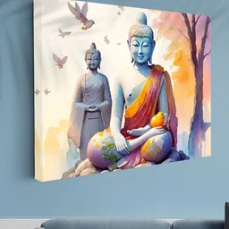 Myntra Elegant Homes Multicoloured 1 Piece Canvas Wall Paintings image 4