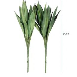 fourwalls Polyester Green Cordyline Without Pot Set Of 2 Artificial Plants image 3