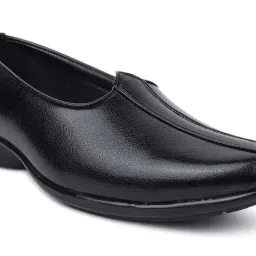 Action Men's Dotcom Black Loafers image 4
